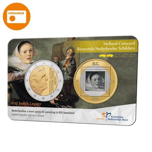 Holland coin fair coincard 2025 Judith Leyster, Postzegels en Munten, Munten | Europa | Euromunten, 2 euro, Overige landen, Verzenden