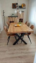 Eettafel van mangohout, Ophalen, 200 cm of meer, 50 tot 100 cm, Zo goed als nieuw