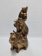 Egel familie Egel toren. Goud Brons gekleurd., Ophalen, Nieuw, Dier