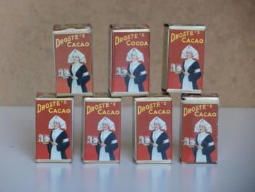 Miniatuur Droste Cacao minipakje doosjes mini pakjes pak 7x beschikbaar voor biedingen
