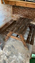 Gratis picknicktafel opknapper, Tuin en Terras, Ophalen, Gebruikt, Rechthoekig, Hout