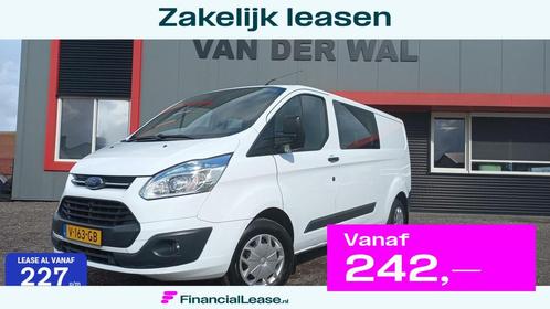 Ford Transit Custom 290 2.2 TDCI L2H1 DC/AIRCO/CRUISECONTROL, Auto's, Bestelauto's, Bedrijf, Lease, Financial lease, ABS, Achteruitrijcamera