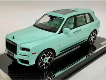 1:18 DE Rolls Royce Cullinan Light Green Carbon base 1 of 10 beschikbaar voor biedingen