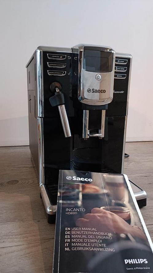 Philips Saeco Incanto HD8911 espressomachine, Witgoed en Apparatuur, Koffiezetapparaten, Gebruikt, Koffiebonen, Espresso apparaat