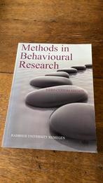 Methods in behavioural research 3de editie, Ophalen of Verzenden, Zo goed als nieuw, Overige onderwerpen