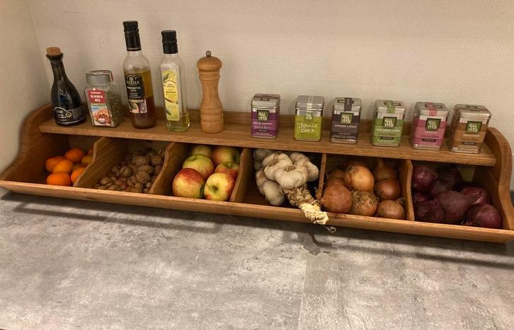 Nieuw gemaakte EIKENHOUT gruttersbak - 95 cm, Huis en Inrichting, Keuken | Keukenbenodigdheden, Nieuw, Ophalen of Verzenden