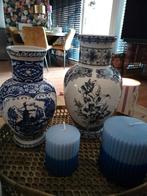 Twee Delft Blauwe Vazen, Ophalen of Verzenden