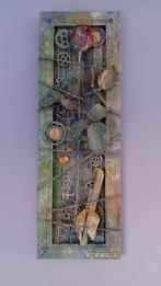 Mixedmedia canvas schilderij, Ophalen of Verzenden, Nieuw, Versiering of Embellishment