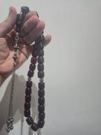 Zeldzame originele Faturan-misbaha in diep donkere (zwarte), Ophalen of Verzenden, Zilver