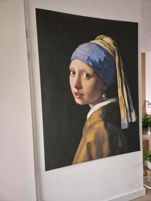 Schilderij 'meisje met de parel' van Vermeer (incl.oph sys), Antiek en Kunst, Kunst | Schilderijen | Modern, Ophalen