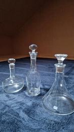 3 Kristallen Karaffen, Antiek en Kunst, Antiek | Glas en Kristal, Ophalen