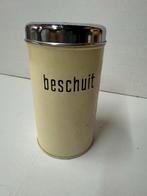 Vintage Beschuitbus met Chroom Deksel, Ophalen of Verzenden, Gebruikt