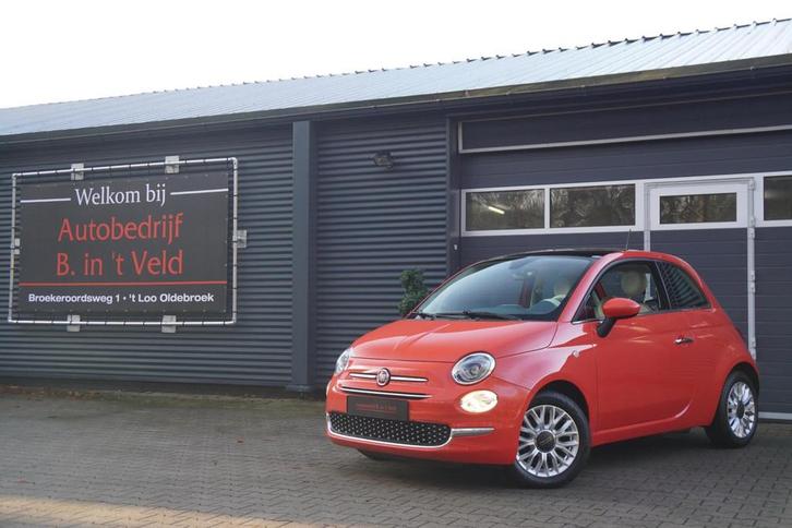 Fiat 500 1.2 Lounge PANO NAVI PDC LED FACELIFT, Auto's, Fiat, Bedrijf, Te koop, ABS, Airbags, Airconditioning, Bluetooth, Centrale vergrendeling