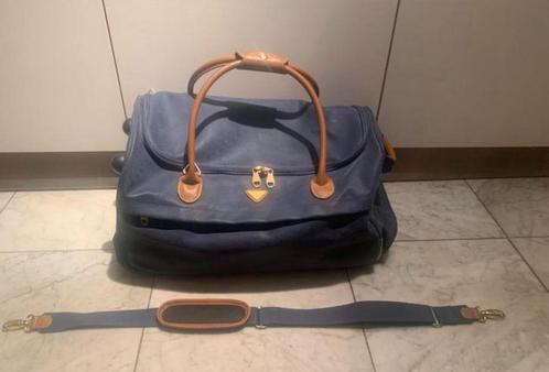 Jump upsala serie - weekender - paris, Sieraden, Tassen en Uiterlijk, Koffers, Zo goed als nieuw, Leer, Uitschuifbare handgreep