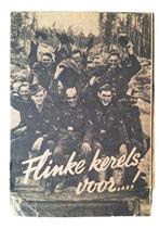 nederlandse ww2 flinke jongens flyer, Verzamelen, Ophalen of Verzenden, Nederland