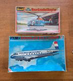 Revell KLM Noordzeehelikopter en KLM Douglas DC-3 Liner, Overige merken, 1:72 tot 1:144, Ophalen of Verzenden, Zo goed als nieuw