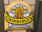 Emaille Grimbergen reclame schild, Ophalen of Verzenden, Gebruikt, Reclamebord, Plaat of Schild, Overige merken