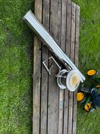 Kachelpijp 150mm - Buitenmaat, Doe-het-zelf en Verbouw, Ophalen, Gebruikt, Kachel