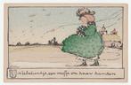 Bas van der Veer.  Letterkaart.  Ned. Illustratoren., Verzenden, Voor 1920, Ongelopen, Overige thema's