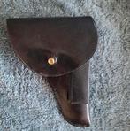 Zwart leren holster, Verzamelen, Militaria | Tweede Wereldoorlog, Ophalen of Verzenden, Landmacht, Nederland