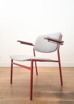 Vintage Gijs van der Sluis fauteuil model 57, Huis en Inrichting, Fauteuils, Ophalen, Gebruikt, Metaal, Minder dan 75 cm