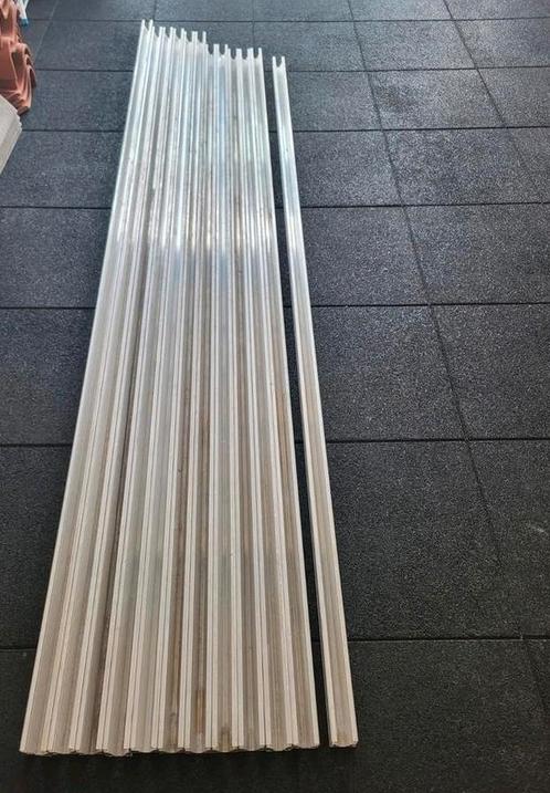 12x Aluminium dak profielen voor montage zonnepanelen., Doe-het-zelf en Verbouw, Metalen, Zo goed als nieuw, Aluminium, Ophalen