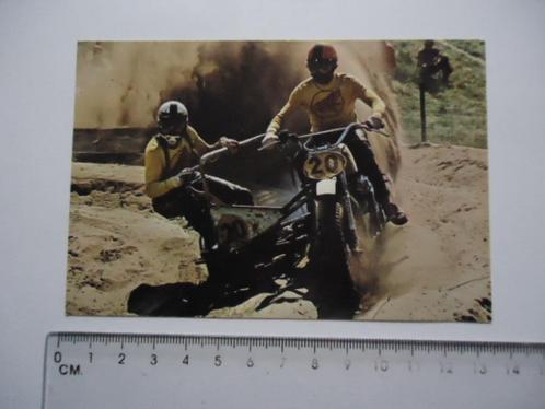 sticker motorcross zijspan 1976 Michel GIRARDIN F Hartman, Verzamelen, Stickers, Zo goed als nieuw, Bedrijf of Vereniging, Verzenden