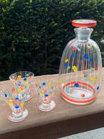 Antieke karaf met 3 glaasje, Antiek en Kunst, Ophalen