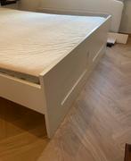 Ikea bed wit  twijfelaar 140x200 cm, Huis en Inrichting, Ophalen, Gebruikt, Wit, 140 cm
