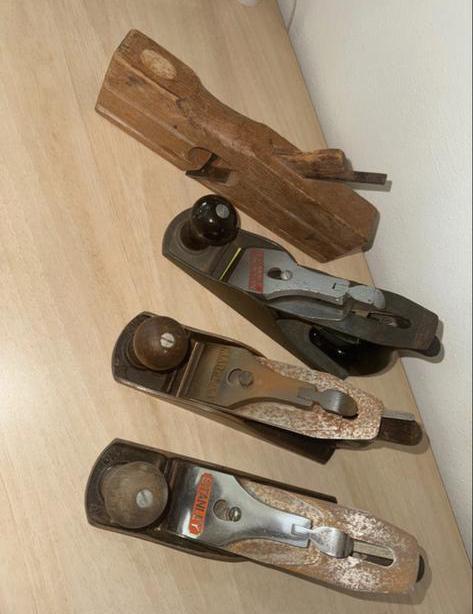 4 Schaven - Diverse merken, Doe-het-zelf en Verbouw, Gereedschap | Handgereedschap, Gebruikt, Ophalen of Verzenden
