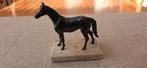 Mooi gestileerd paardje -  verbronsd metaal- marmer, Ophalen of Verzenden