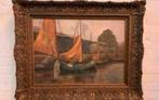 Schilderij Skûtsjesilen schilder J.C.Marree 1935 Olieverf op, Antiek en Kunst, Ophalen of Verzenden
