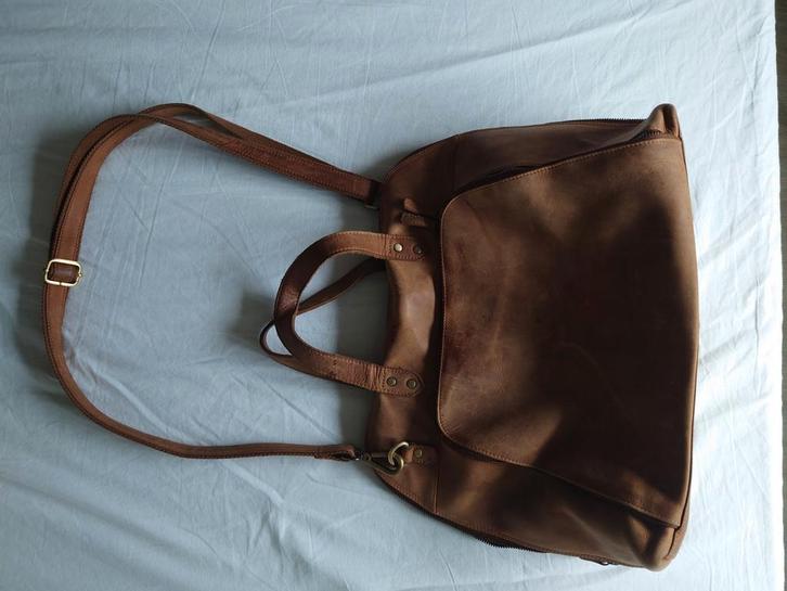 More than hip Dames laptoptas, Sieraden, Tassen en Uiterlijk, Tassen | Damestassen, Gebruikt, Overige typen, Bruin, Ophalen of Verzenden