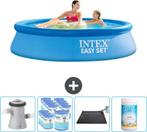 Zwembad Intex Easy Set - 244 x 61 cm, Ophalen, Minder dan 80 cm, Opblaaszwembad, Rond
