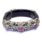 antieke AKAR BAHAR armband Indie Indonesie, Ophalen of Verzenden, Gebruikt, Overige materialen, Met edelsteen