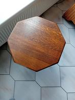 Donker Eiken Bijzettafel - Klassiek, Huis en Inrichting, Tafels | Bijzettafels, Minder dan 45 cm, Minder dan 55 cm, Gebruikt, Klassiek