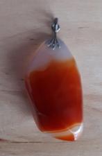 mooie kettinghanger beide kanten gefotograveerd, Ophalen of Verzenden, Nieuw, Oranje, Zilver