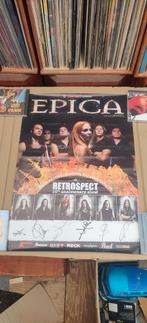 Epica band poster gesigneerd anniversary, Ophalen of Verzenden, A1 t/m A3, Muziek