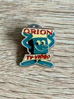 Orion TV Video Vintage Pin, Verzamelen, Ophalen of Verzenden, Gebruikt, Overige onderwerpen, Speldje of Pin