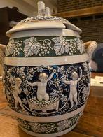 Antieke Aardewerk Punchbowl met Deksel 10 liter, Antiek en Kunst, Ophalen of Verzenden