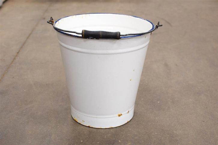 Emaille emmer 47902, Antiek en Kunst, Antiek | Emaille, Ophalen of Verzenden