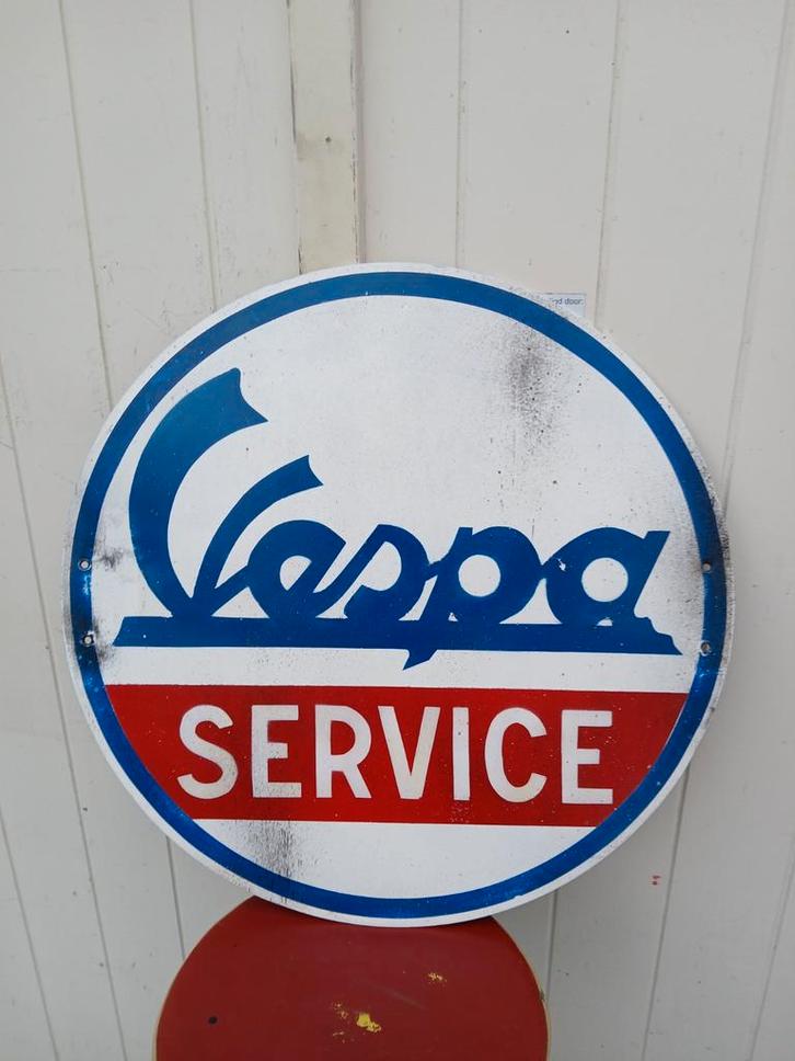 Vespa reclamebord 60 cm, Verzamelen, Merken en Reclamevoorwerpen, Gebruikt, Reclamebord, Ophalen of Verzenden