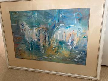 "Amour en Colonel", J.N. Gorter, afm. lijst 100 bij 75 cm.   beschikbaar voor biedingen