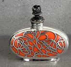 Antiek zilveren parfumflesje art deco Deutch/ Duitsland, Antiek en Kunst, Verzenden, Zilver