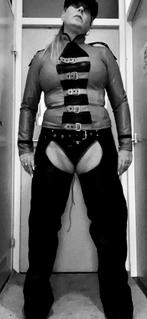 Leren chaps, Nl, Ophalen of Verzenden, Zo goed als nieuw, Lml