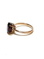14k roségouden ring met een granaatsteen, -, -, Ophalen of Verzenden, Dame