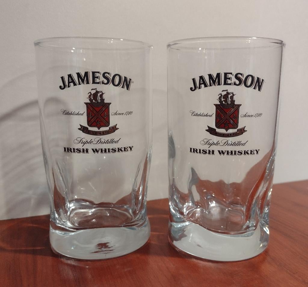 Jameson Irish Whiskey Mix Glaasjes 18cl. (C), Ophalen of Verzenden, Gebruikt, Gebruiksvoorwerp