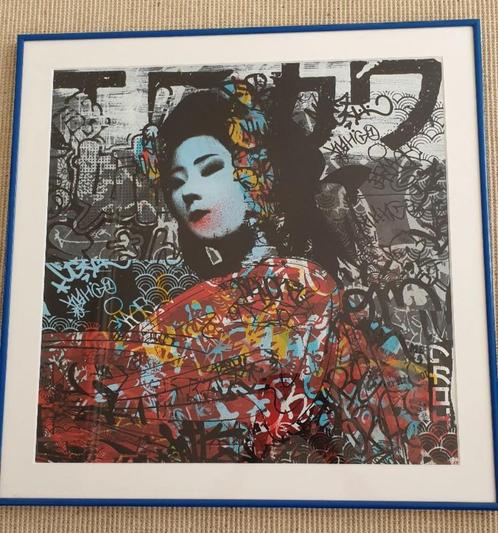 Originele zeefdruk HUSH 'If I was Today' - gesigneerd, Antiek en Kunst, Kunst | Litho's en Zeefdrukken, Ophalen