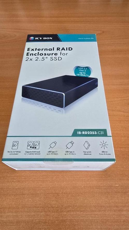 ICY BOX IB-RD2253-C31, Computers en Software, Harde schijven, Zo goed als nieuw, Extern, USB, Ophalen of Verzenden