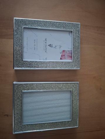 2x glitter fotolijst 10x15 cm beschikbaar voor biedingen
